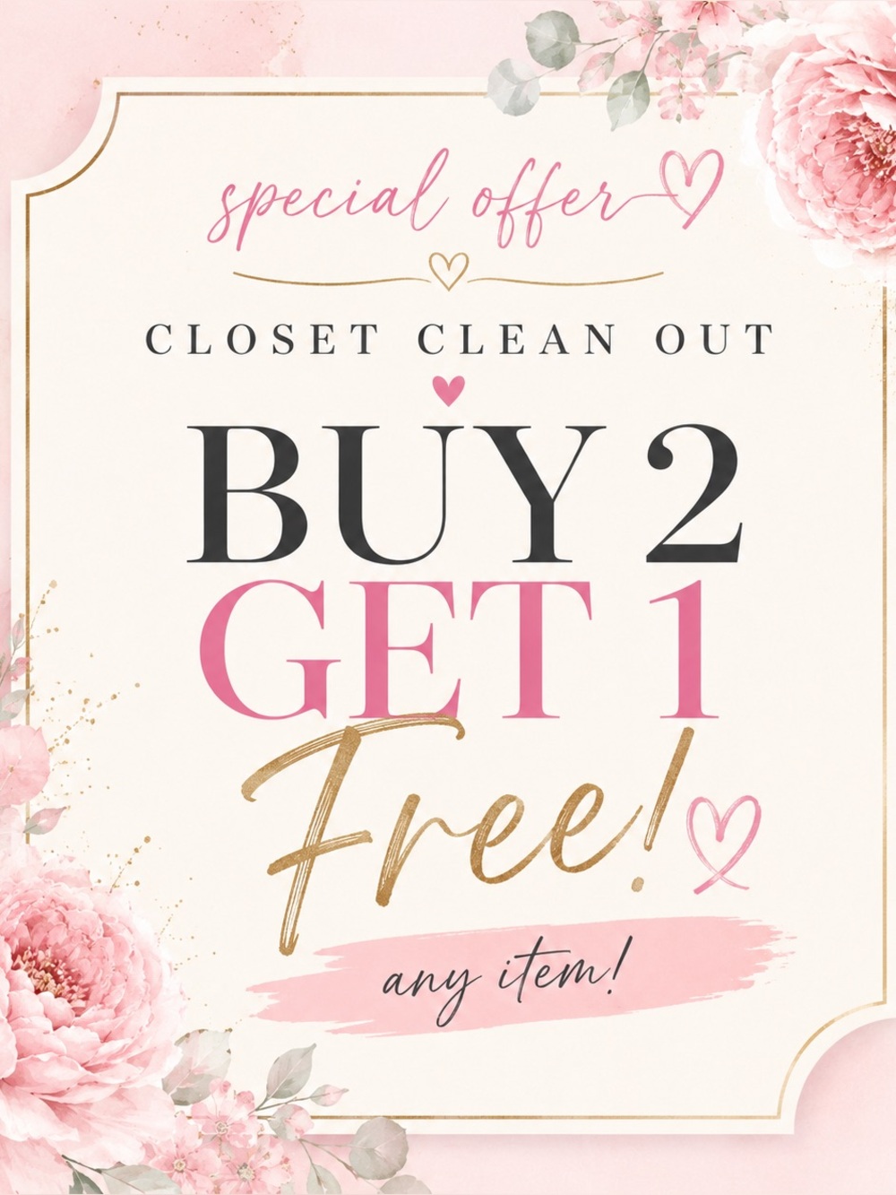 Buy 2 Get 1 Free Offer